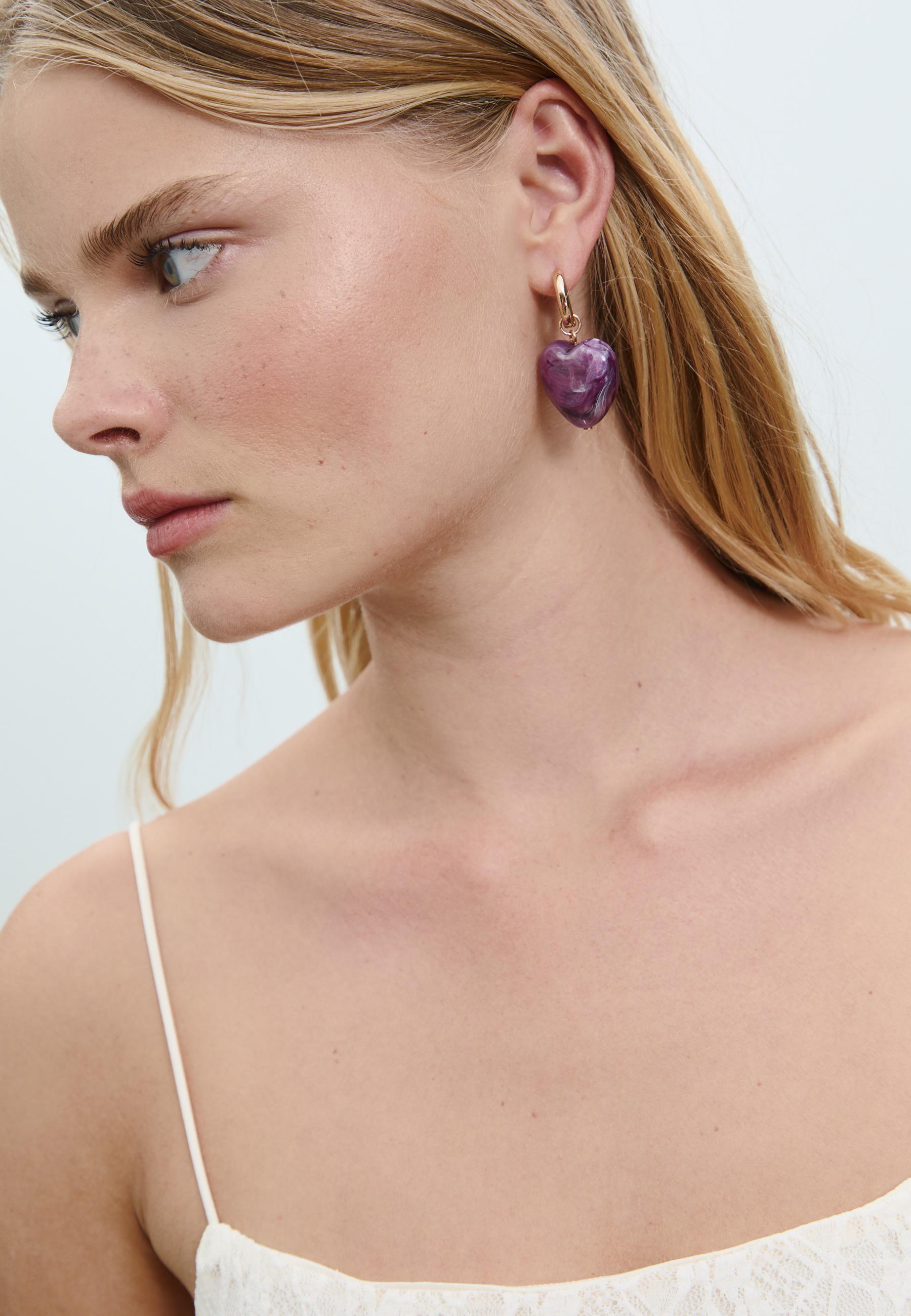 Heart earrings - Women's fashion | Stradivarius Canada
