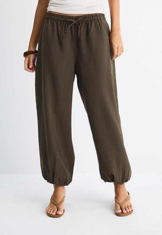 lyocell sarouel trousers