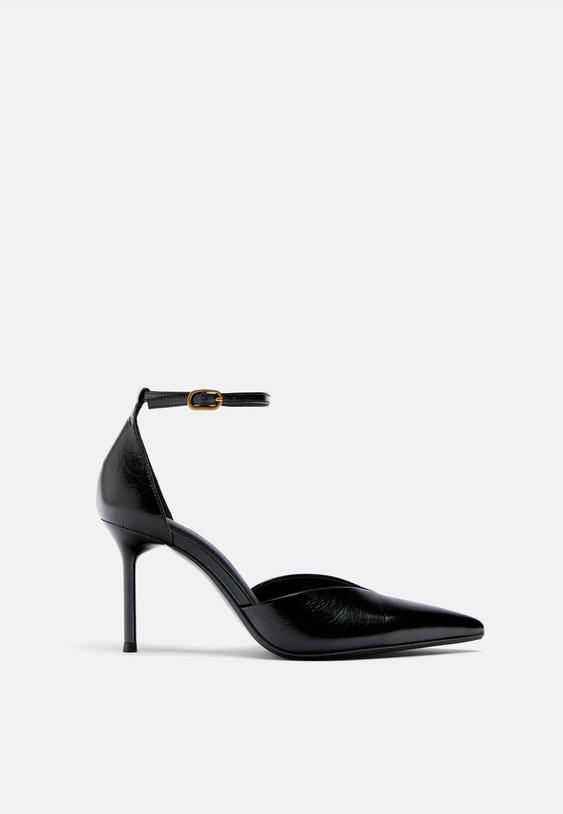 scarpe con tacco in pelle