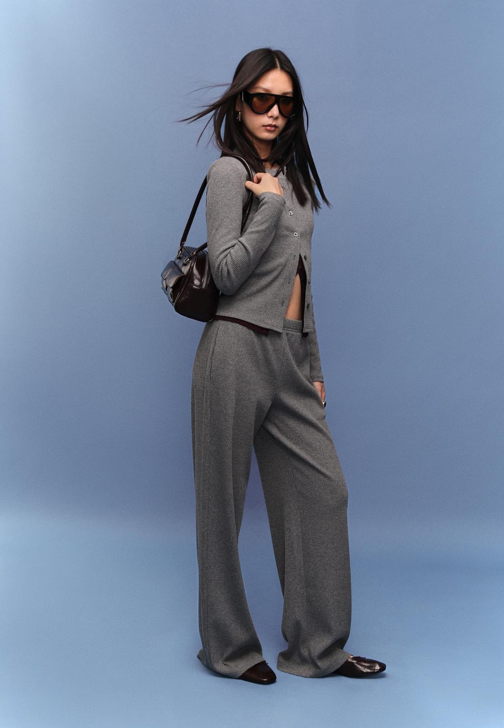 Knit trousers