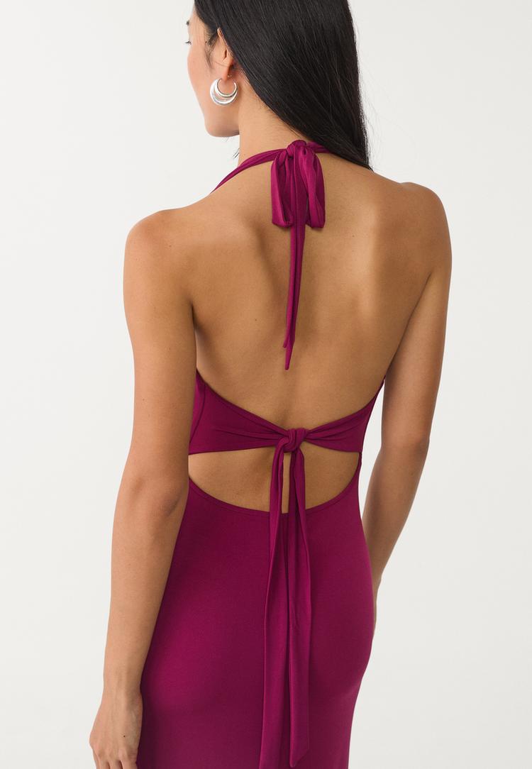 vestido midi nudo espalda