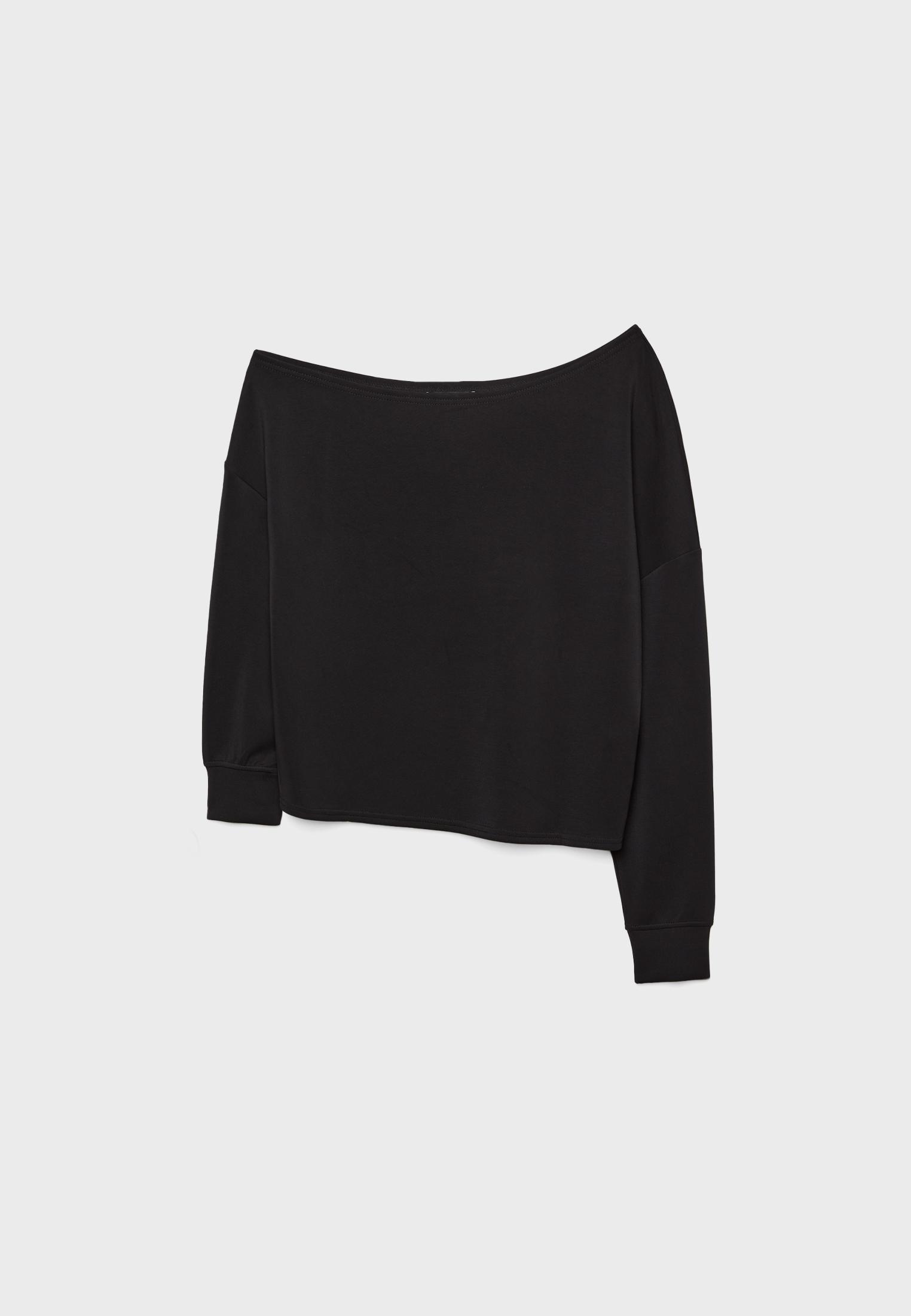 Stradivarius Yumuşak dokulu, açık omuzlu sweatshirt görsel 8