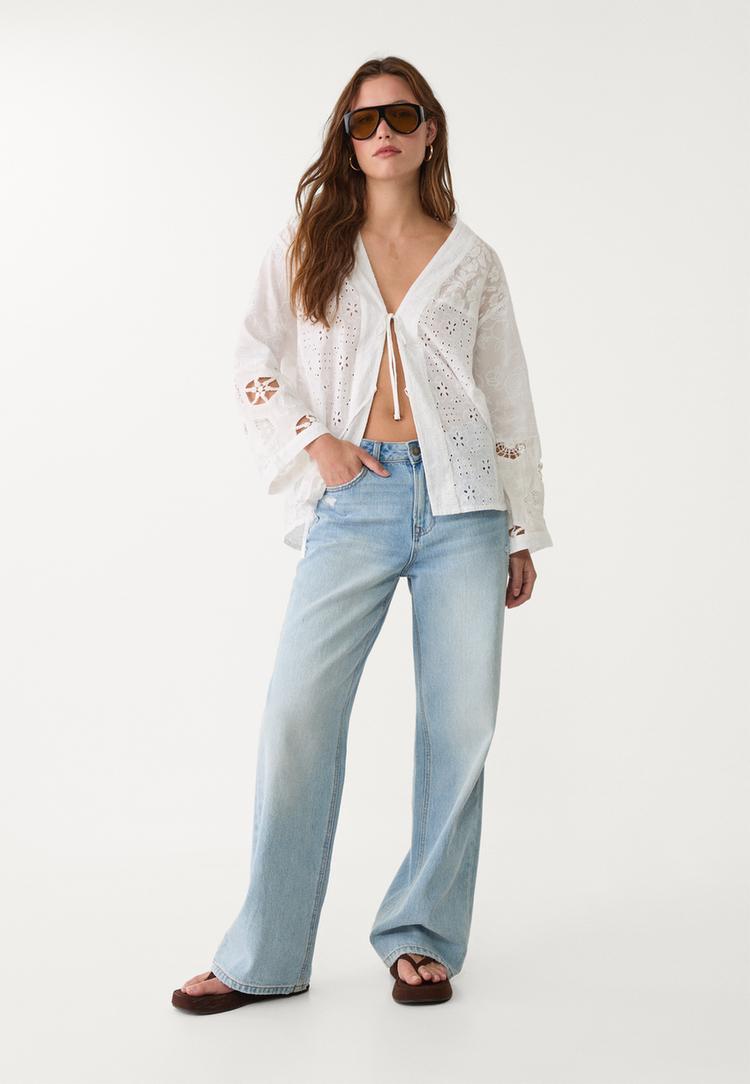 kimono bordado patchwork