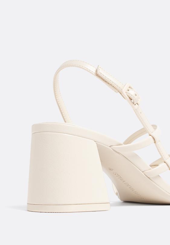 sandales a talon large avec brides