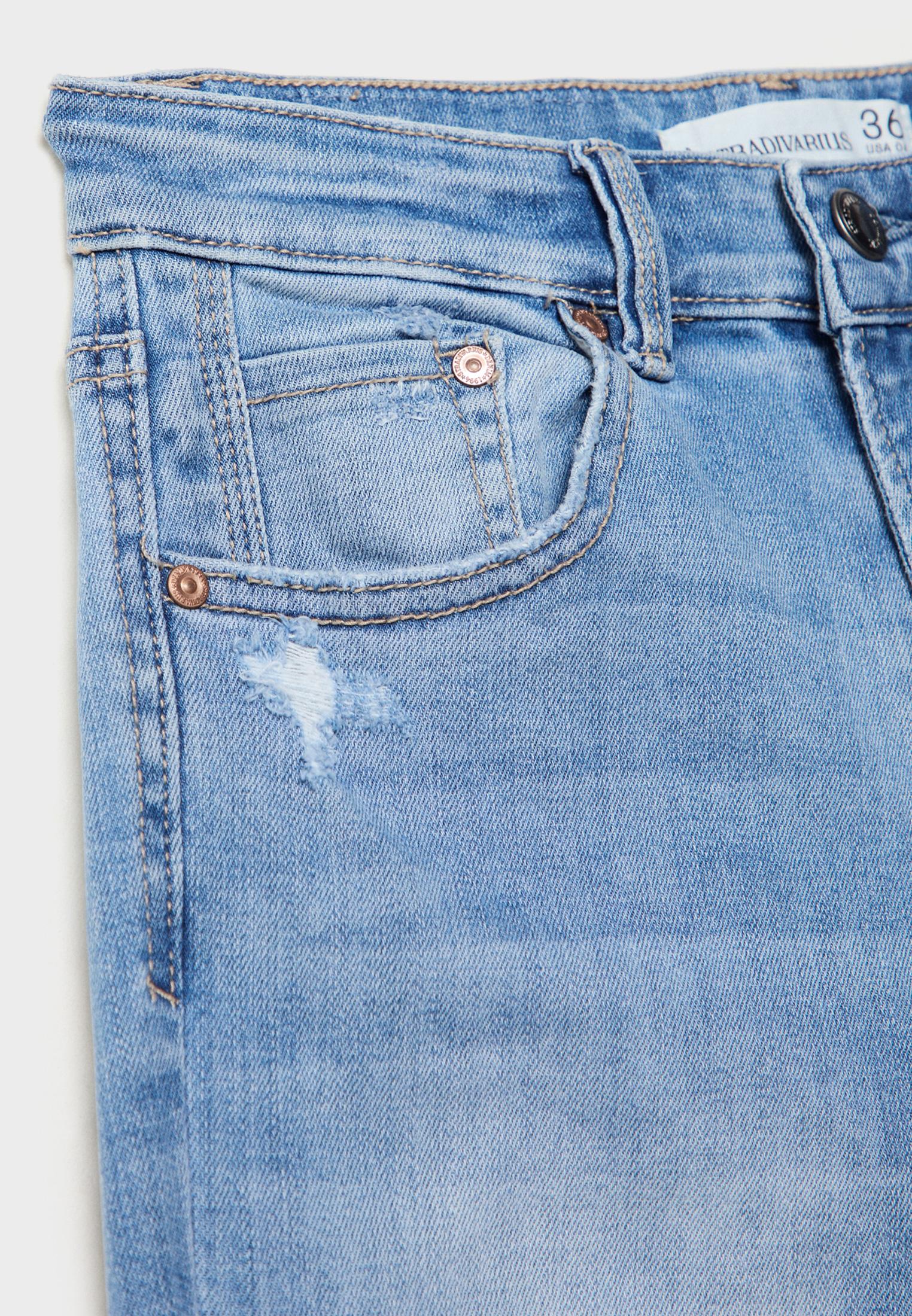 D07 High-waist skinny jeans — MEDIUM LIGHT BLUE DENIM