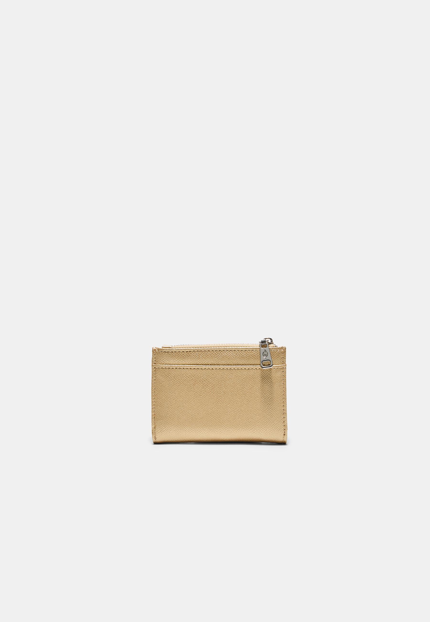SAFFIANO CARD HOLDER PURSE — Yellow