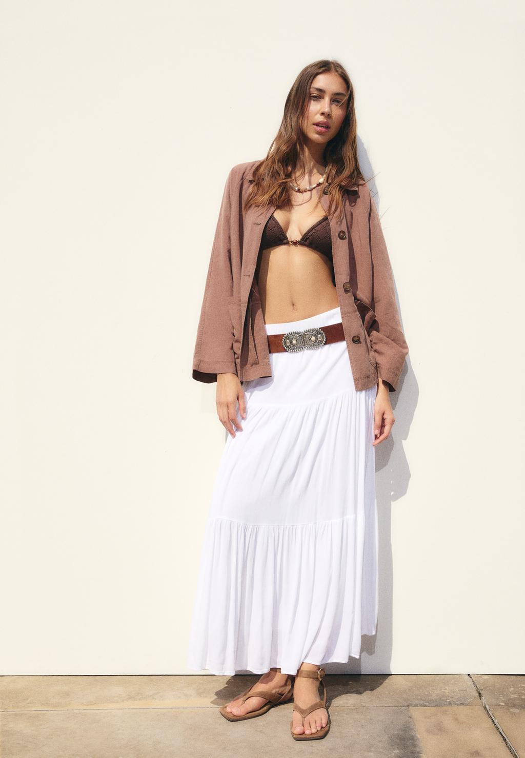 Falda midi boho