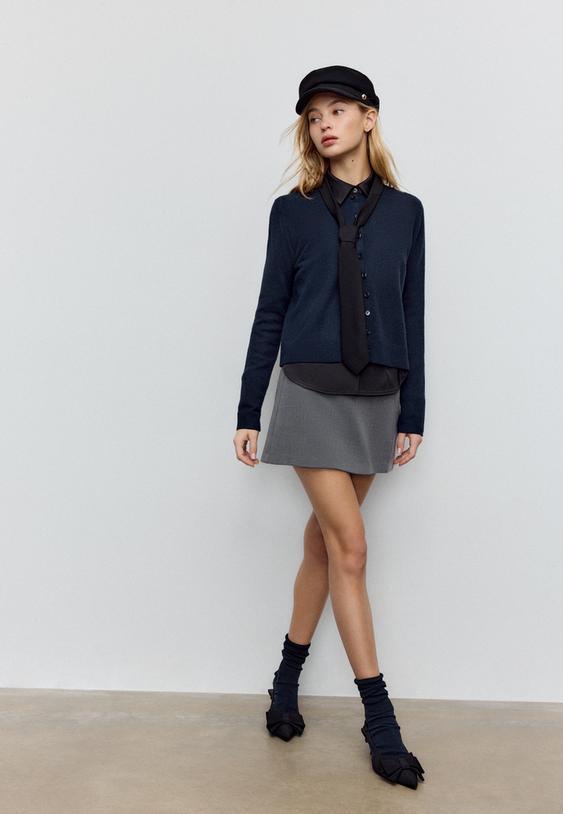 soft touch knit cardigan with buttons