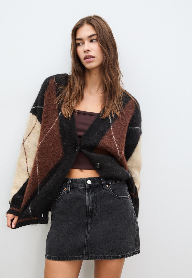 d60 falda mini denim