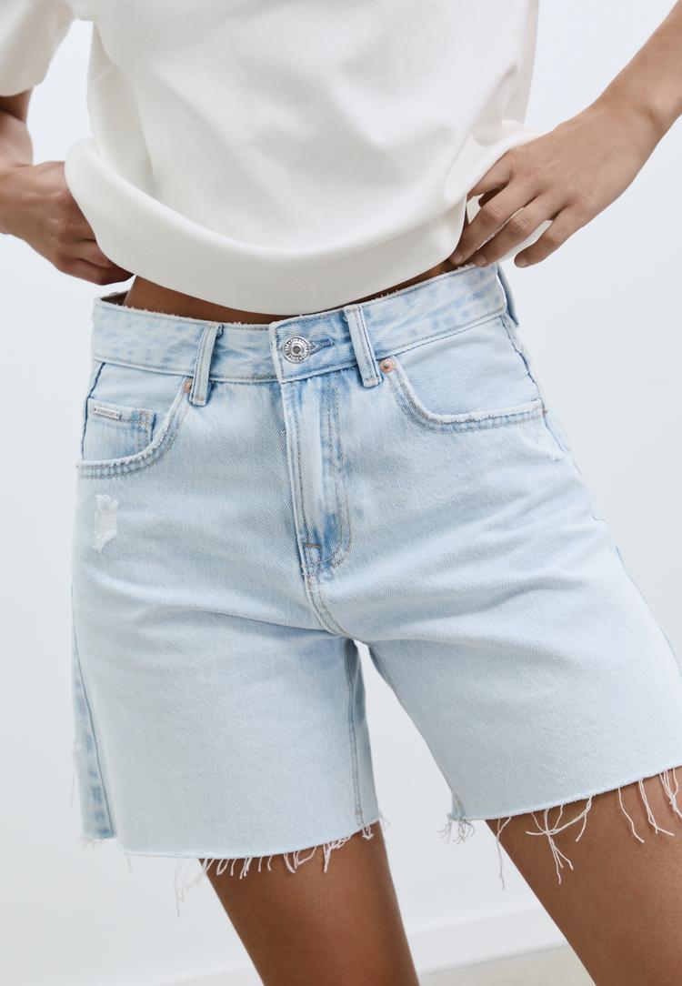 d93 short denim longline