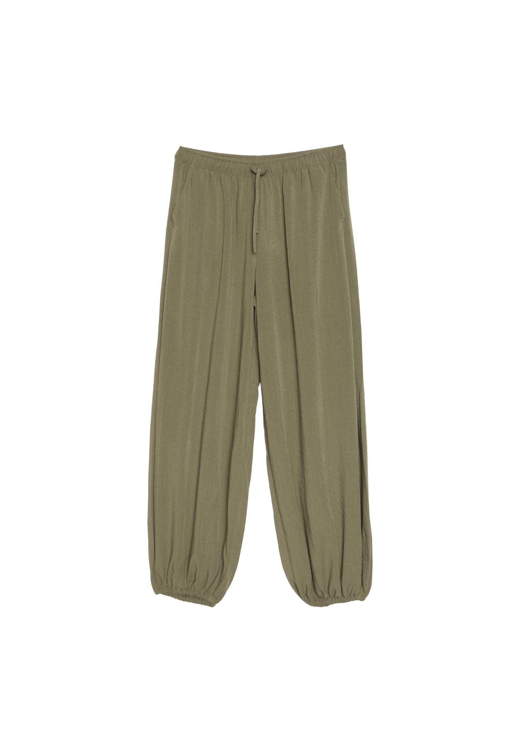 Flowy sarouel trousers — Khaki