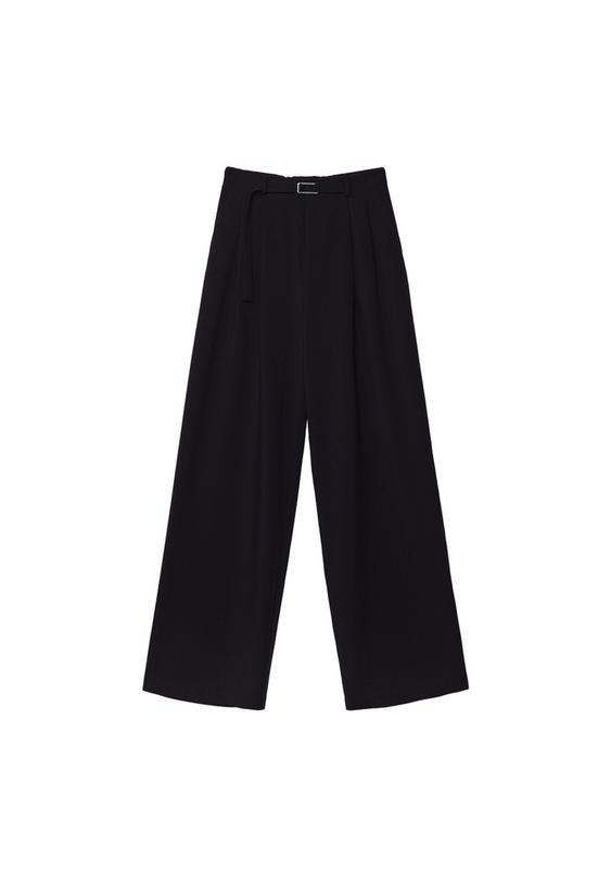 Tokalı Detaylı Geniş Kesim Pantolon_6