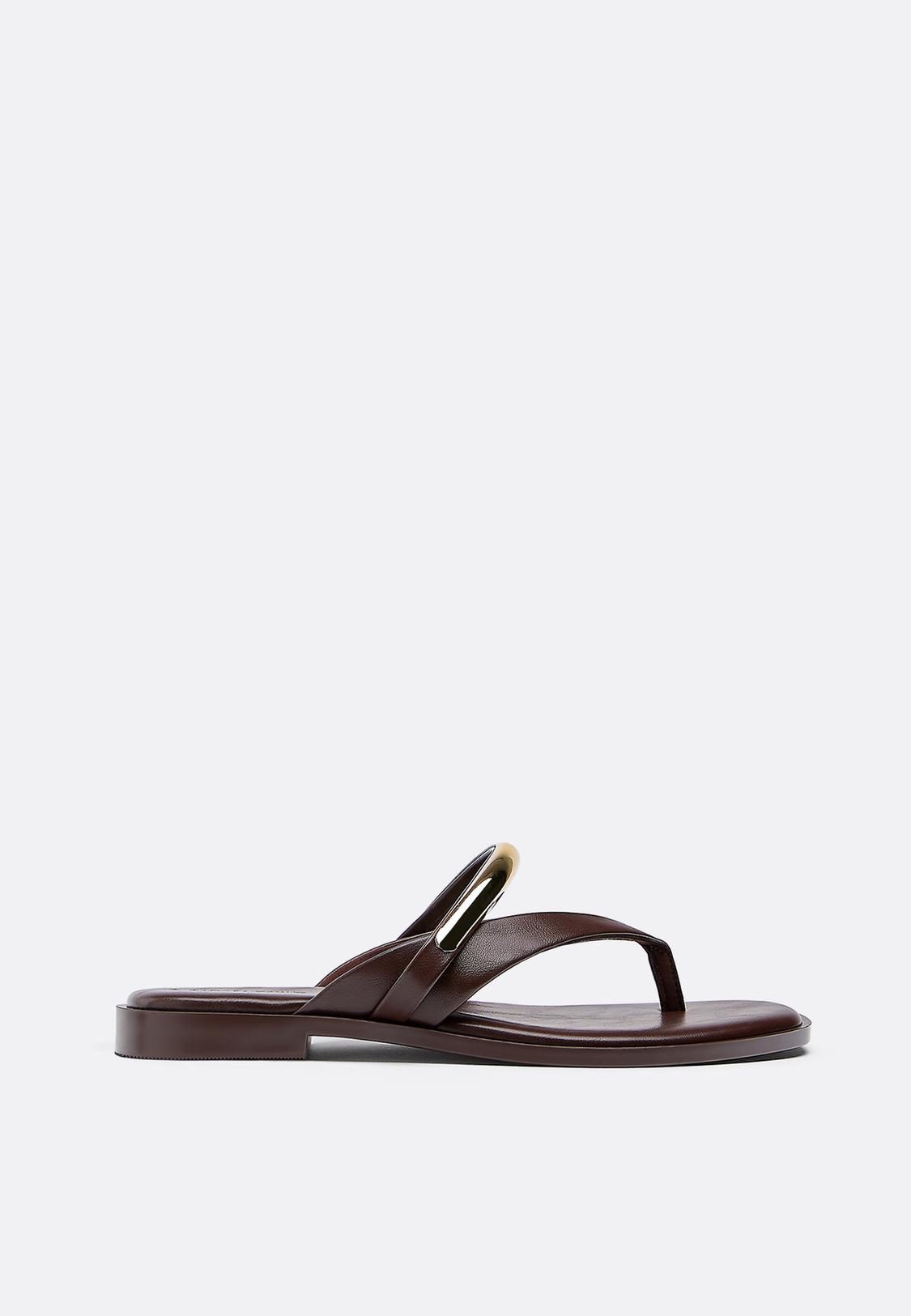 brown dress sandals flat Amazon.com | SERASTAR Flat Sandals for Women Dressy - Comfort Summer Sandals - Comfortable Walking Dress Woman Flats Sandal Apricot Size 5