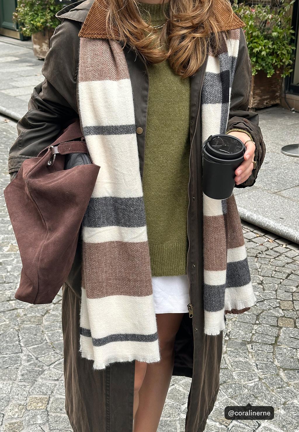 Checked scarf