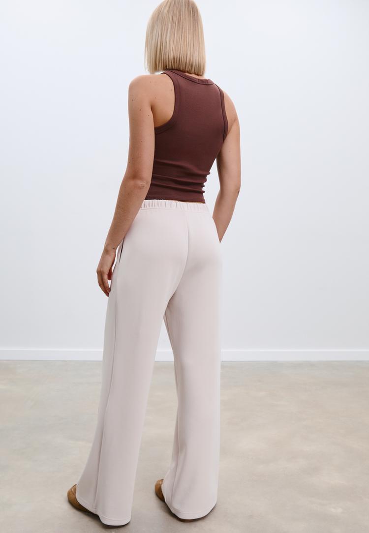 pantalon wide leg nervio tacto suave