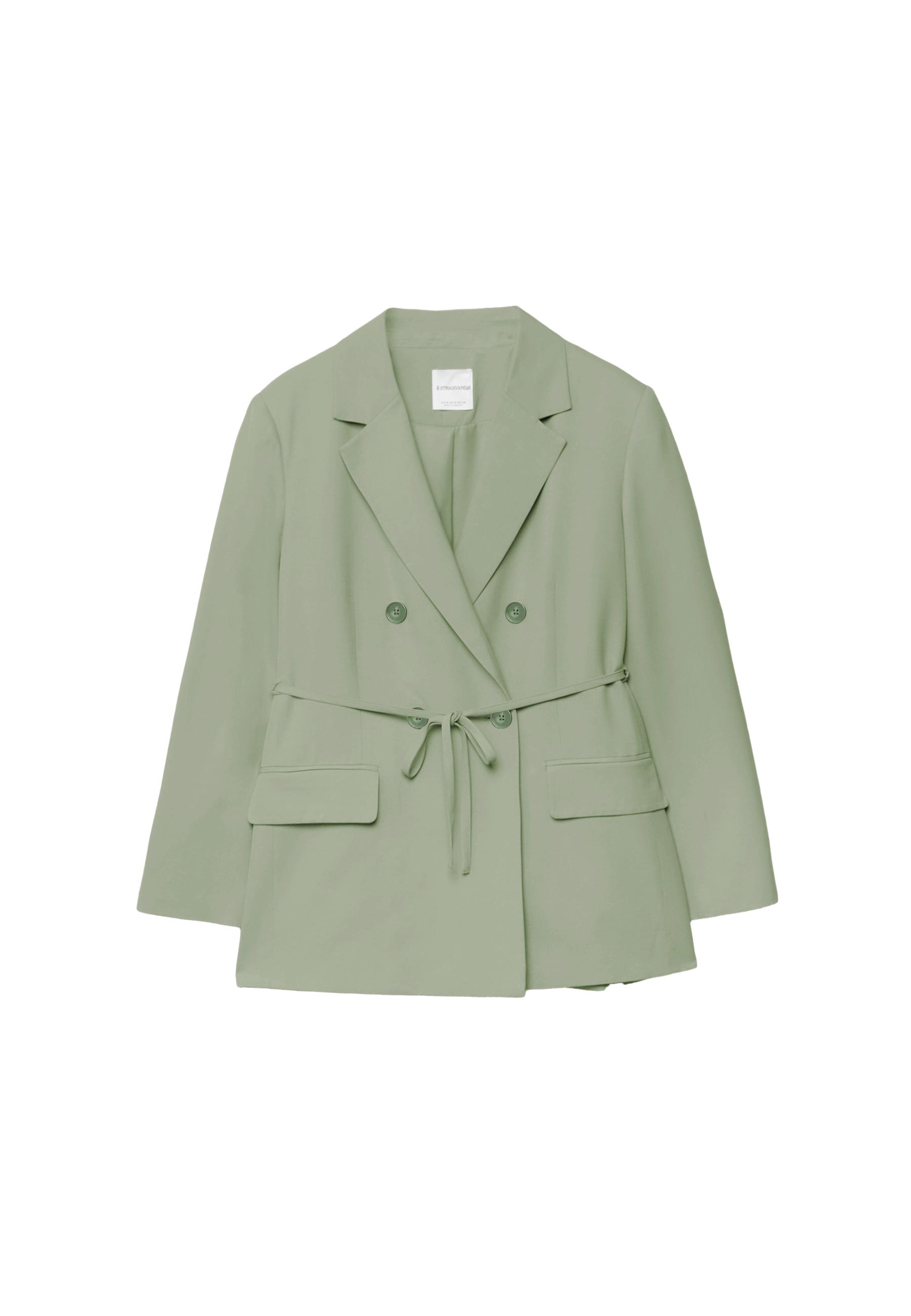 Belted blazer — Khaki