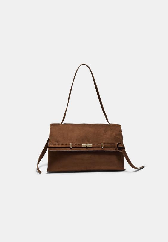 grand sac porte epaule avec detail ceinture