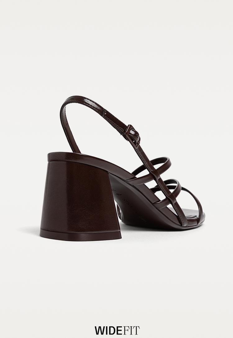 wide fit block heel sandals