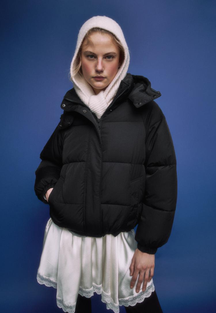 cazadora acolchada capucha