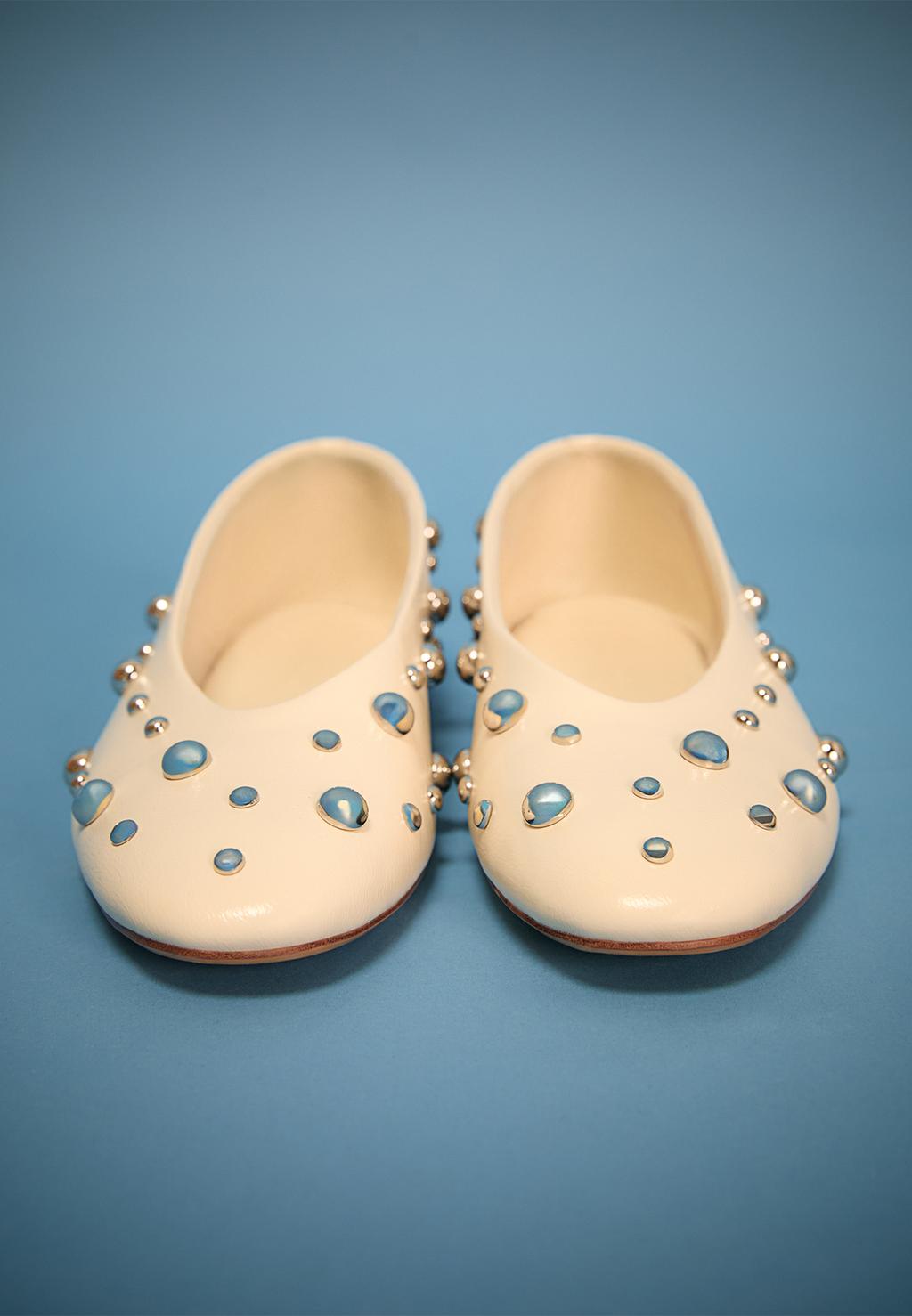Studded ballet flats