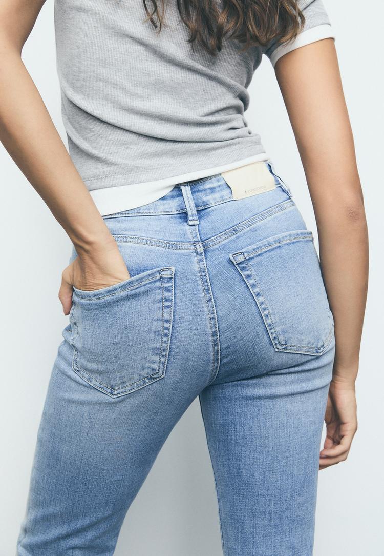 d74 jeans flare slit