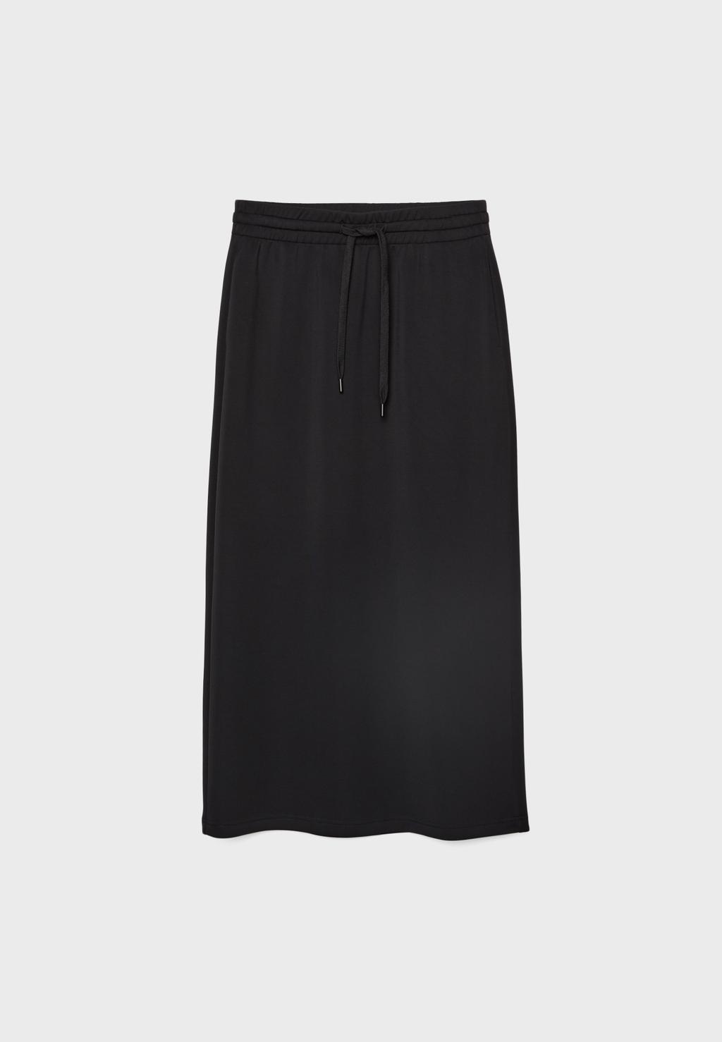 Long flowing soft-touch skirt