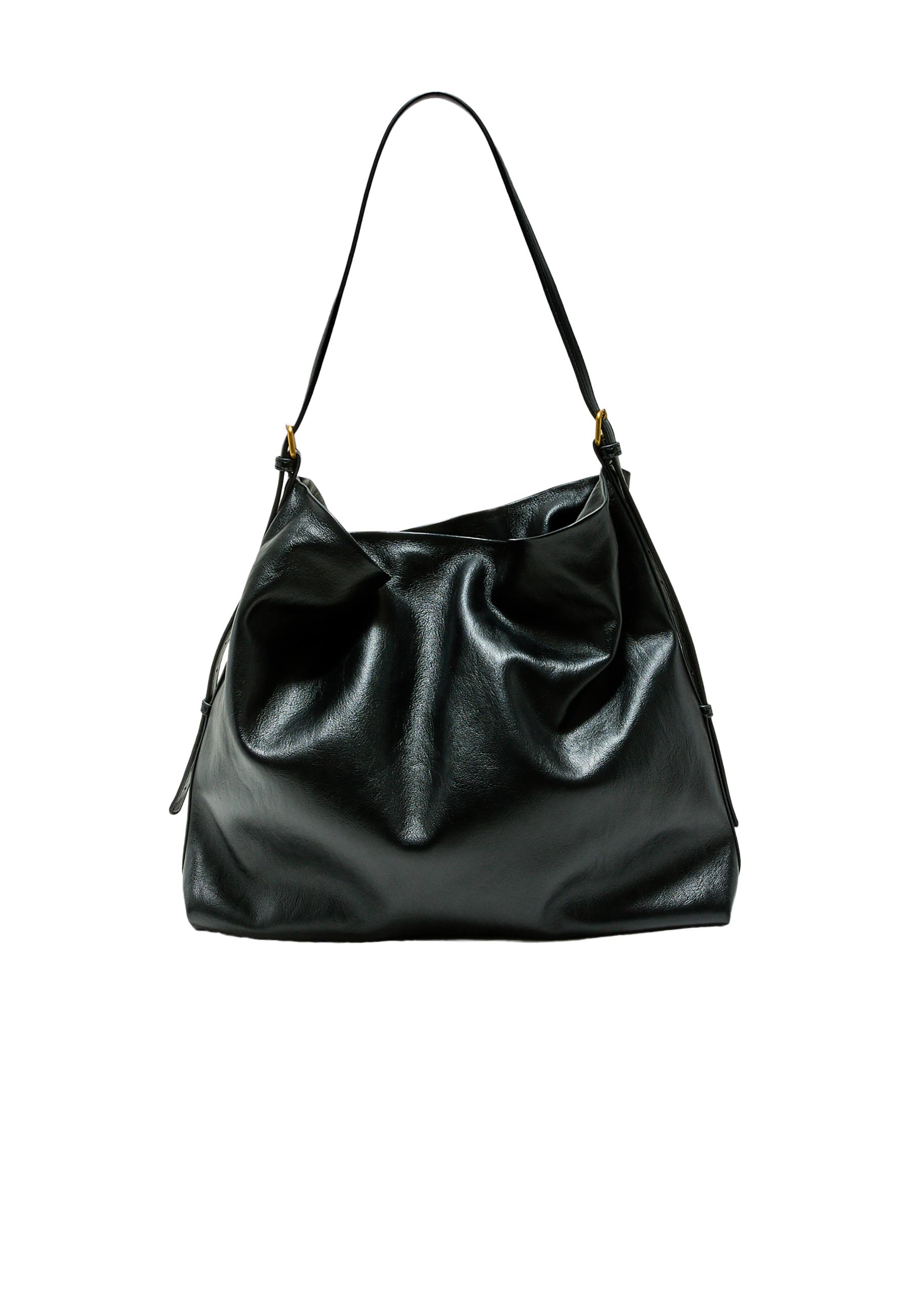 Soft shoulder bag — Black