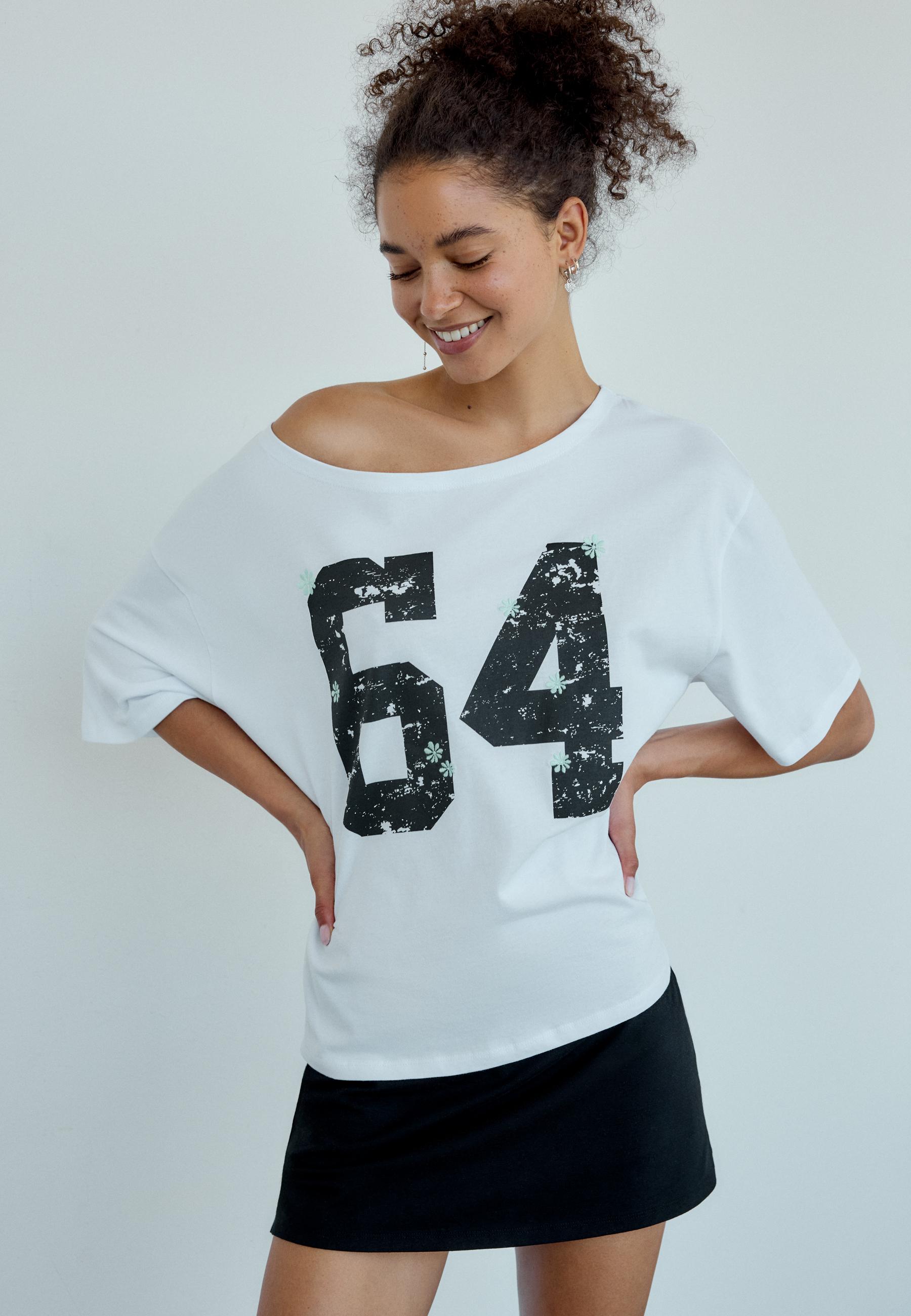 Positional baskılı t-shirt