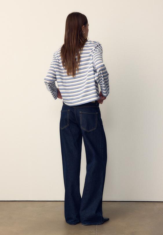 camiseta oversize manga larga rayas