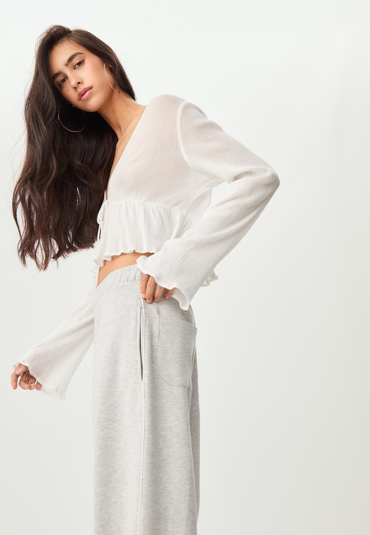 camisa lazada volantes