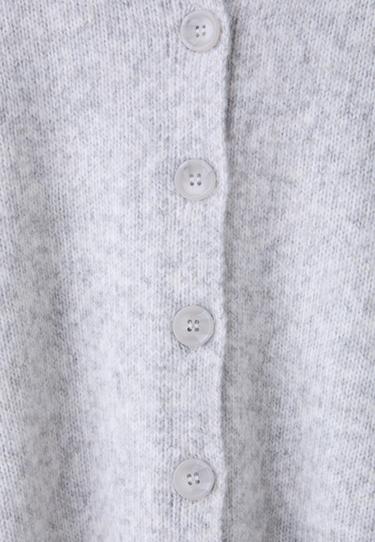 Oversize knit cardigan — Grey melange 9