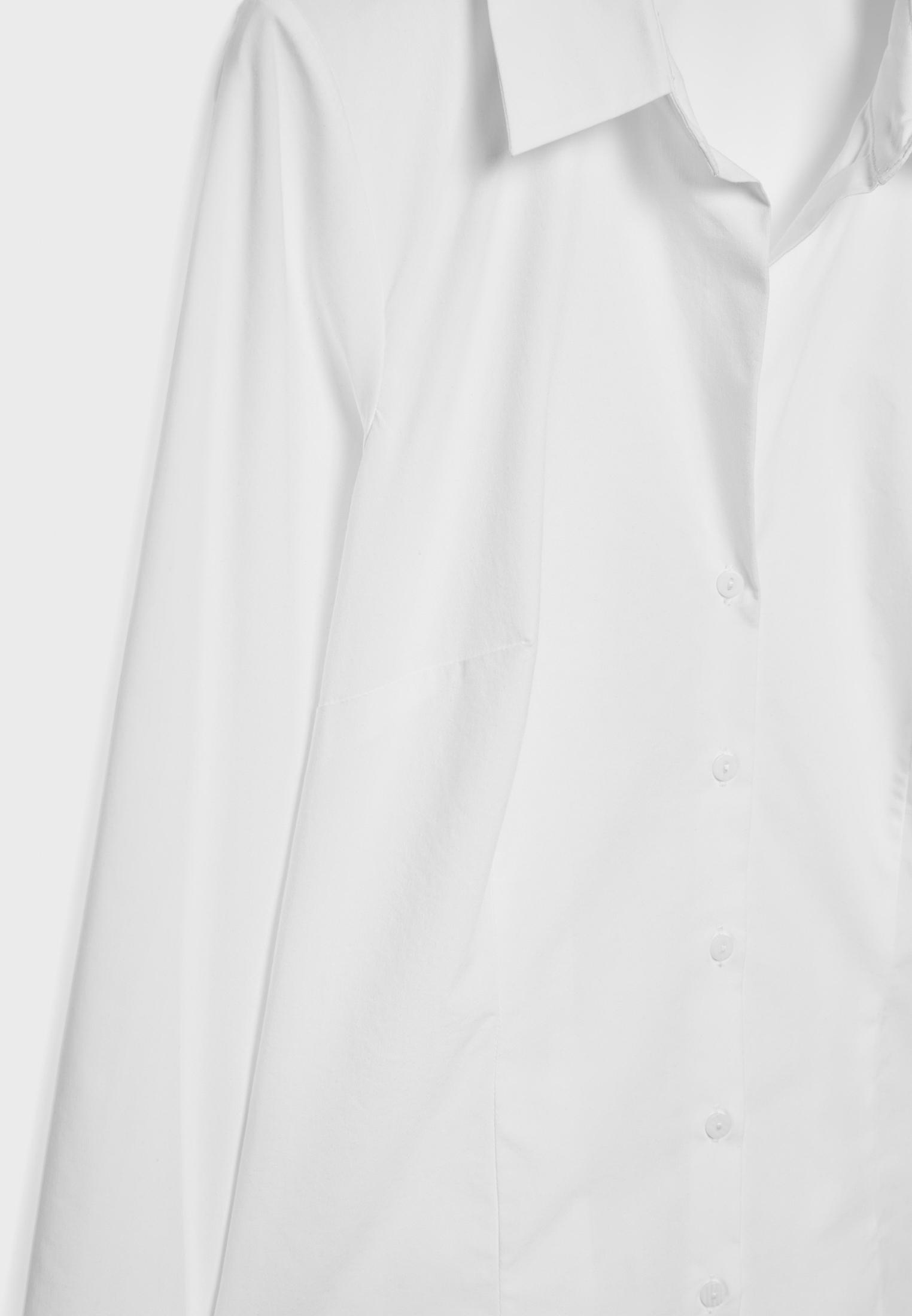 Fitted Basic Shirt — White