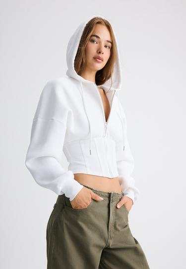 Corset hoodie — Ecru 3