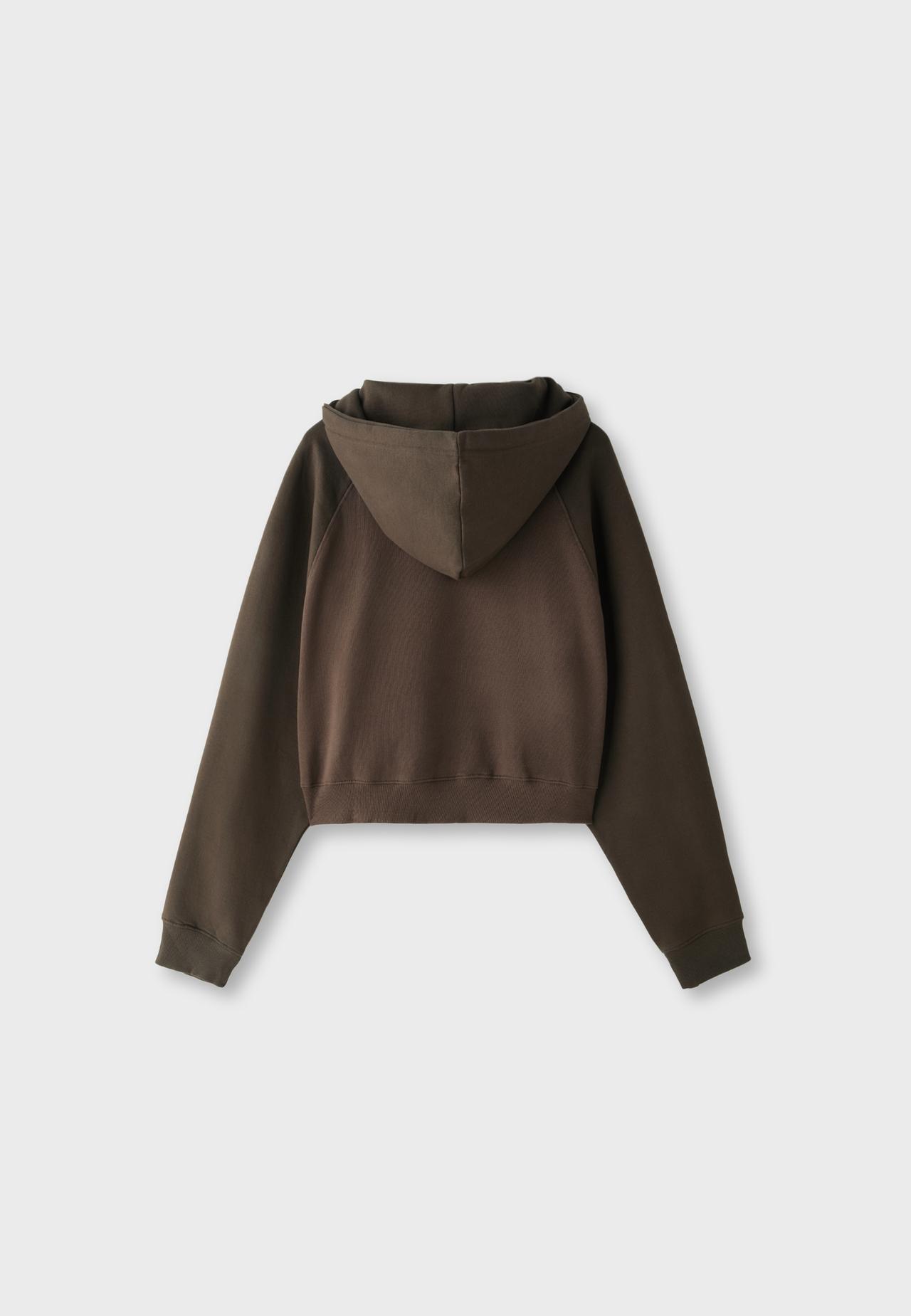 Positional contrast sweatshirt — Brown