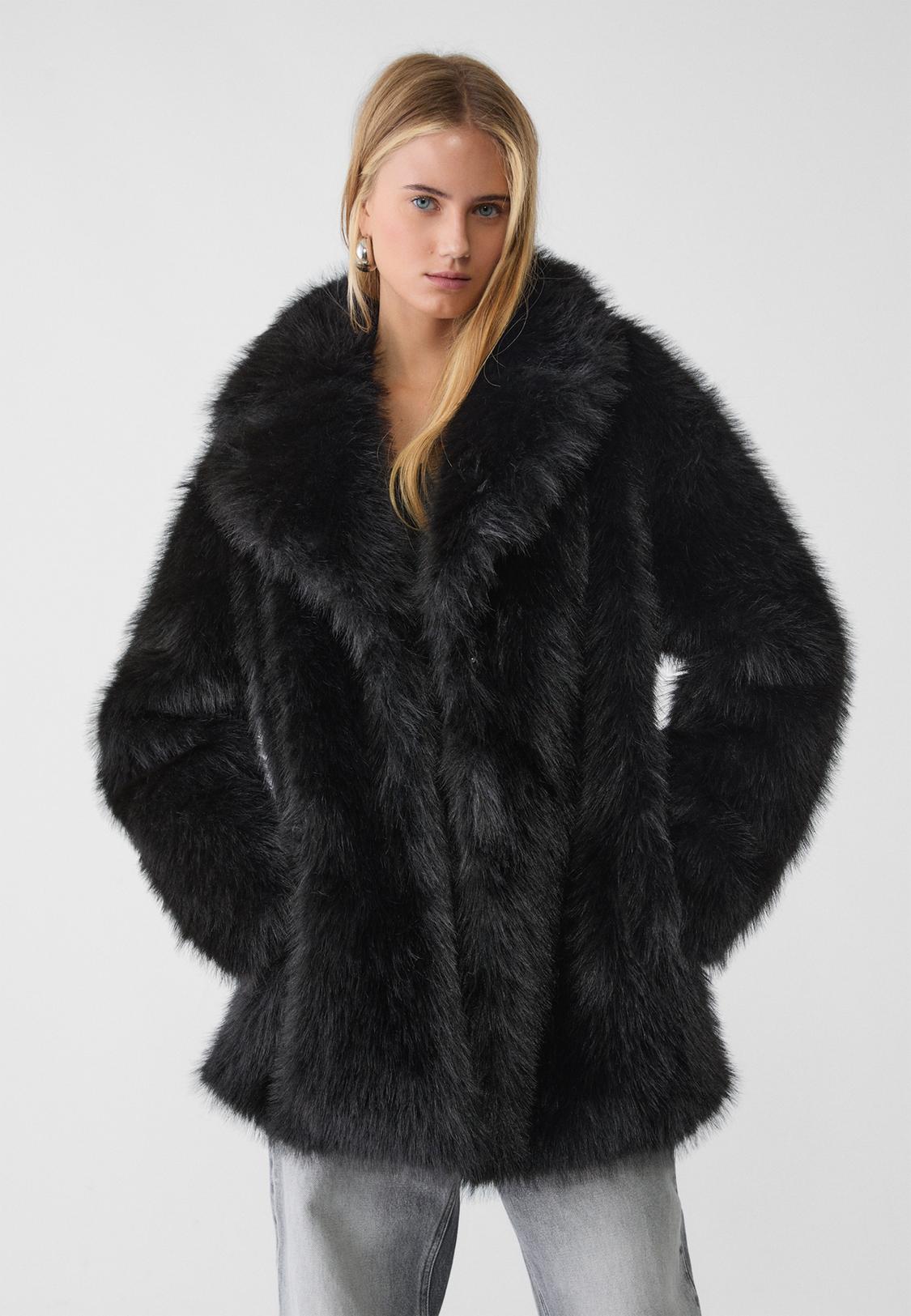 Chaqueta Pelo Cazadora Puffy Stradivarius Chaqueta Blanca Pelo