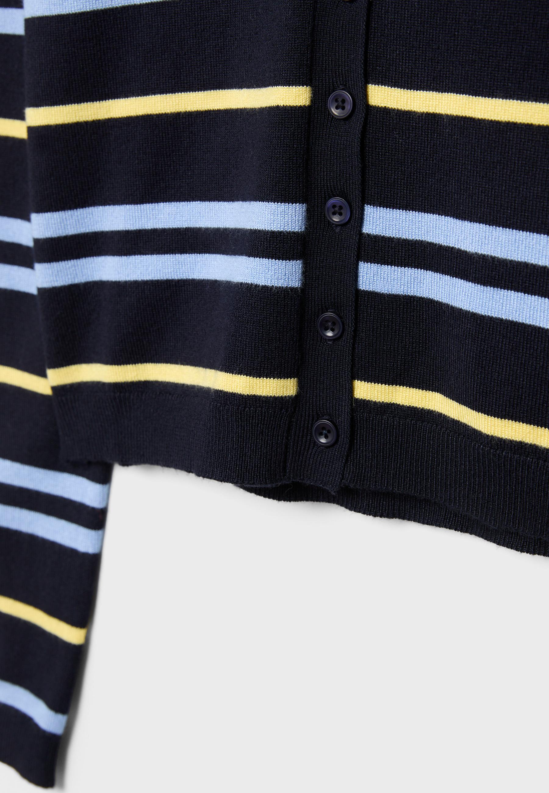 Knit cardigan — Navy blue
