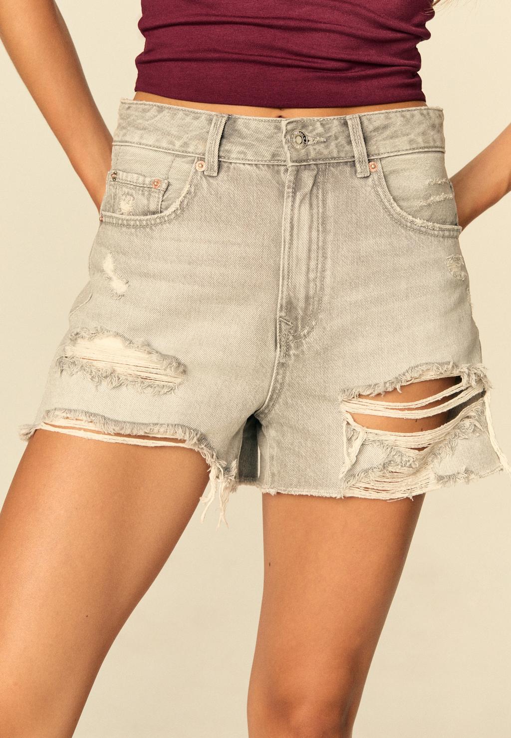 D75 Short denim rotos