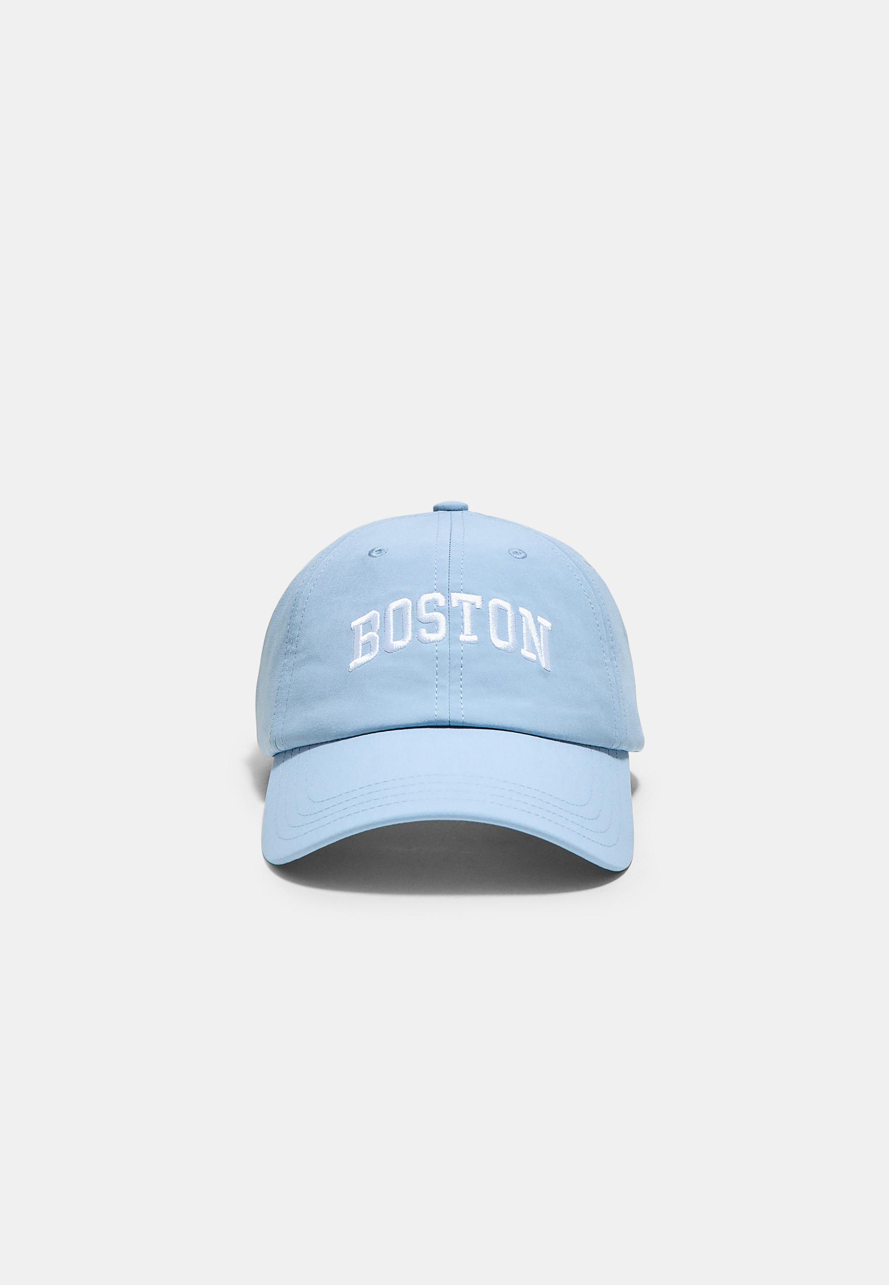 Stradivarius Αθλητικό Καπέλο Με Κέντημα Boston Μπλε Os