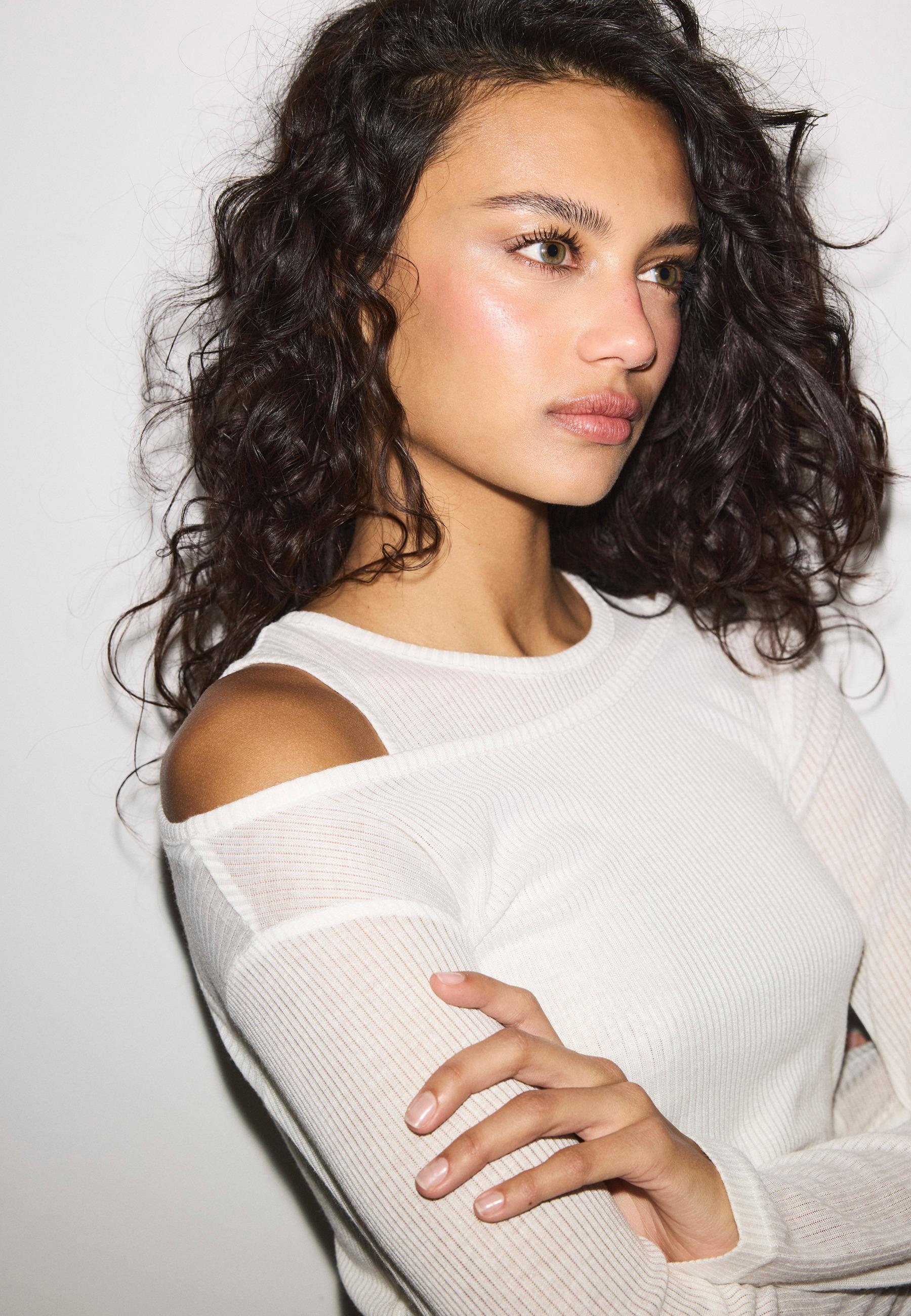 Double-layer T-shirt — Ecru