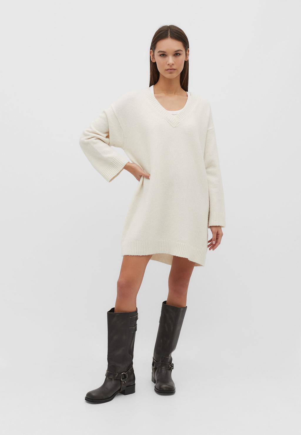 Robe courte en maille