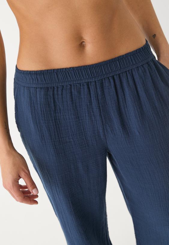 pantalon fluido cintura elastica