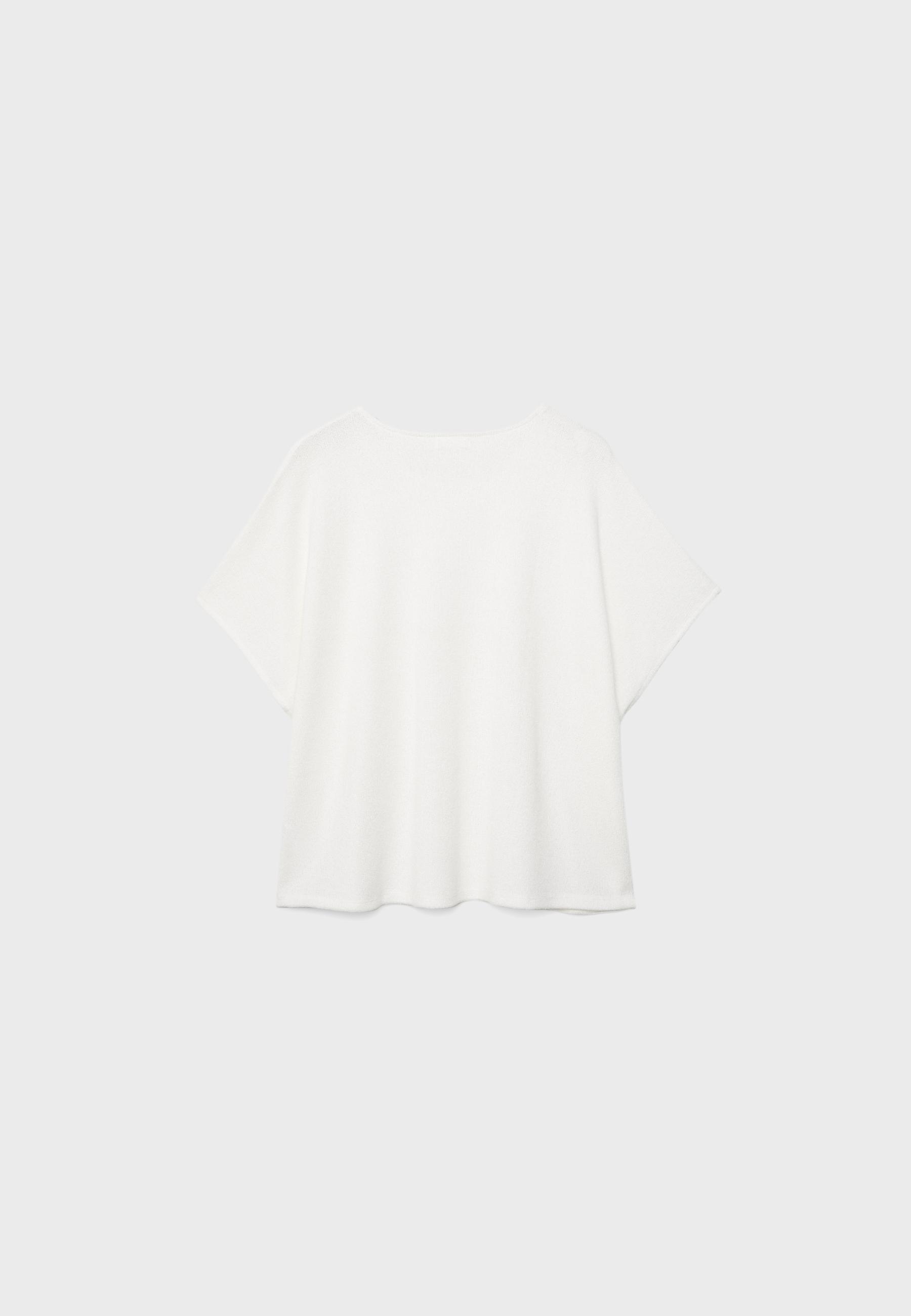 Rustic cape T-shirt — Ecru