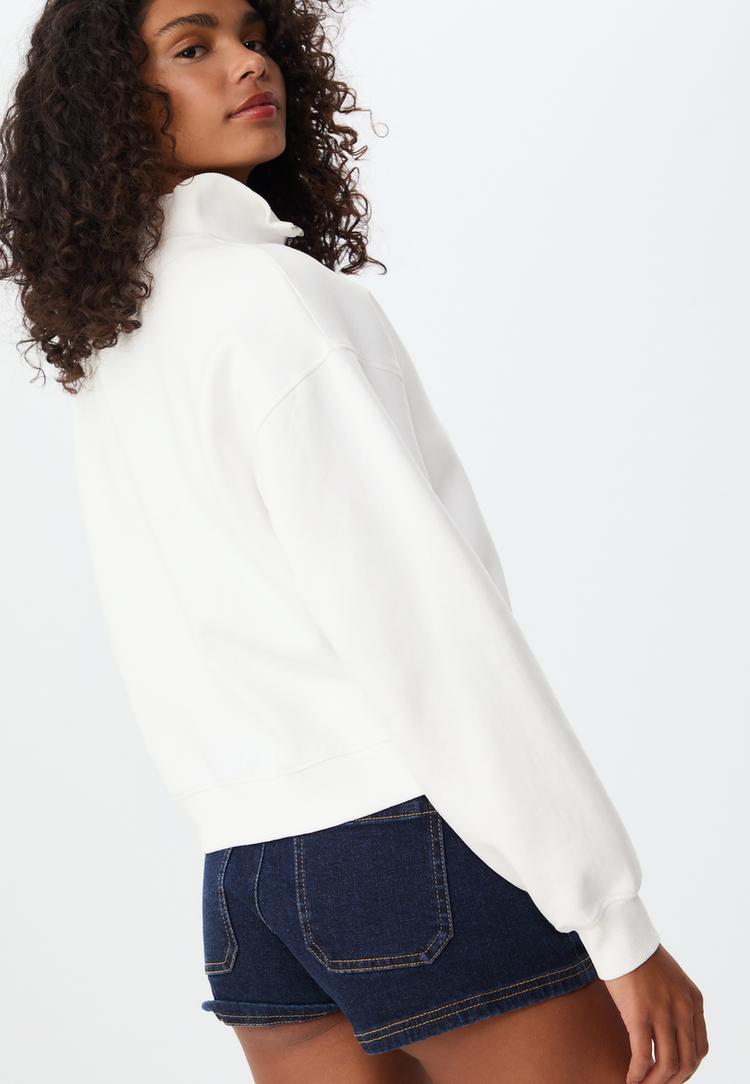 sudadera cuello subido cremallera