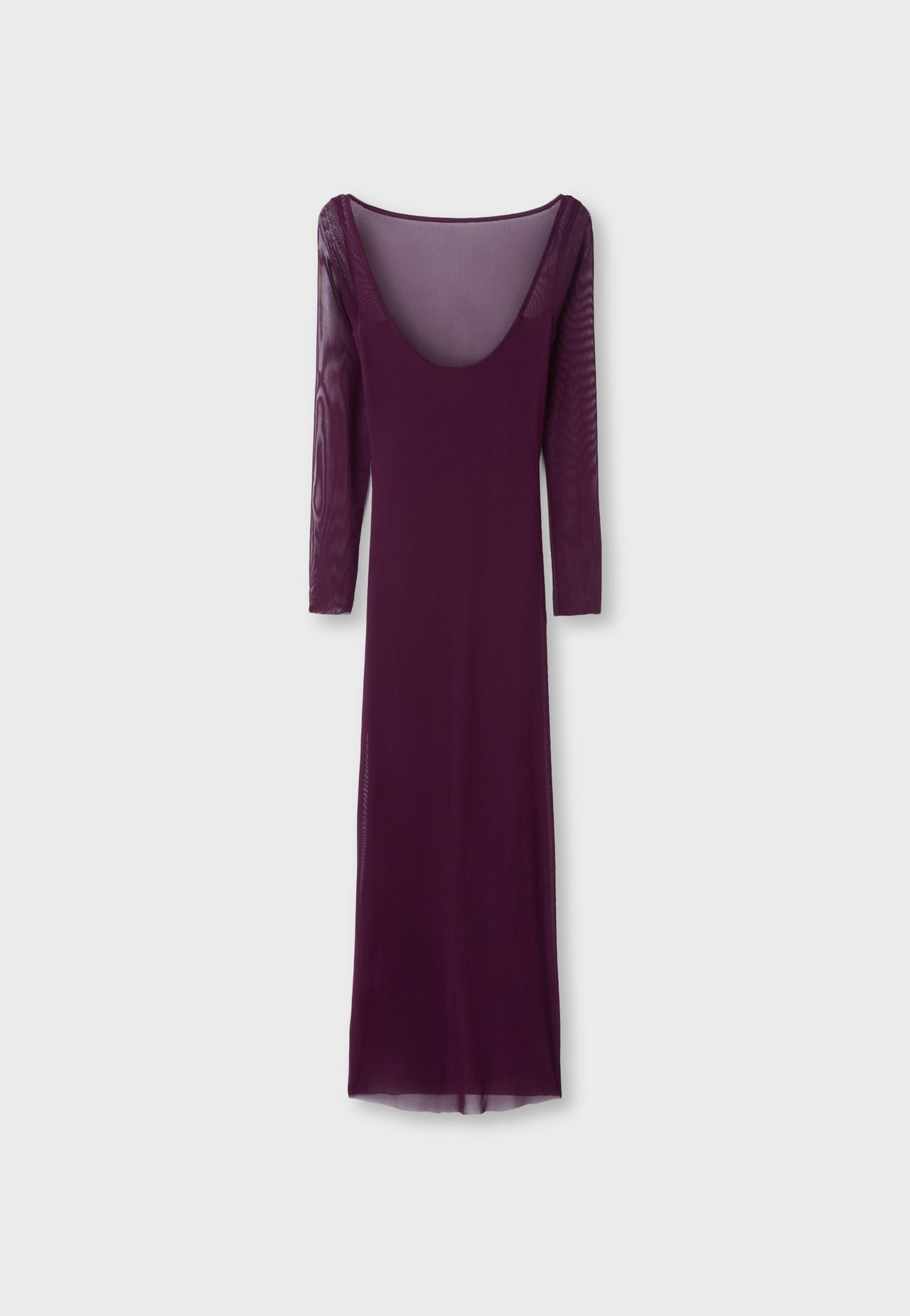 Open back midi dress — Purple