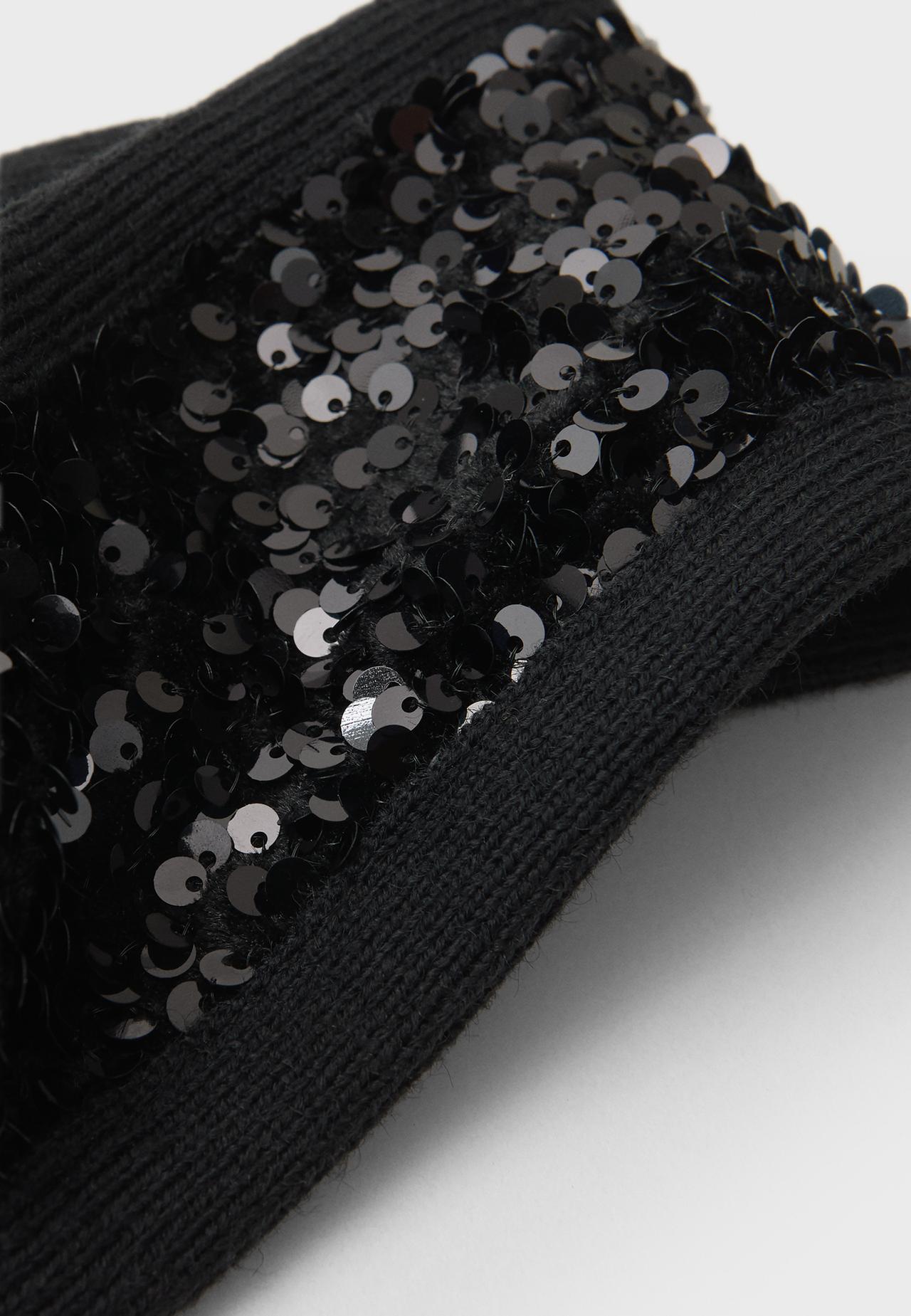 Sequin headband — Black