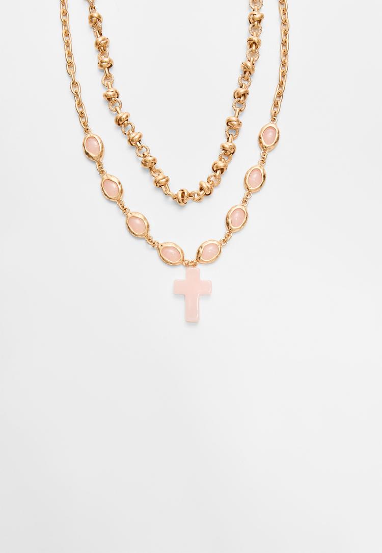 set 2 collares cruz