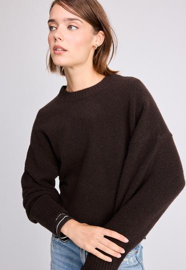 Soft-touch basic knit jumper — Brown 3