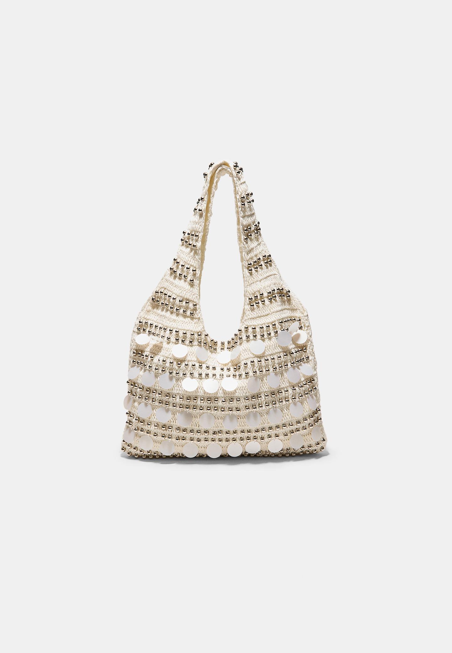 Aucuu Strotas, strotas, strotassen voor dames, strandtas met kwasten en ritssluiting, schoudertas voor dames, van stro, bohemian schoudertas, # 2 Bruin, 28cm x 16cm