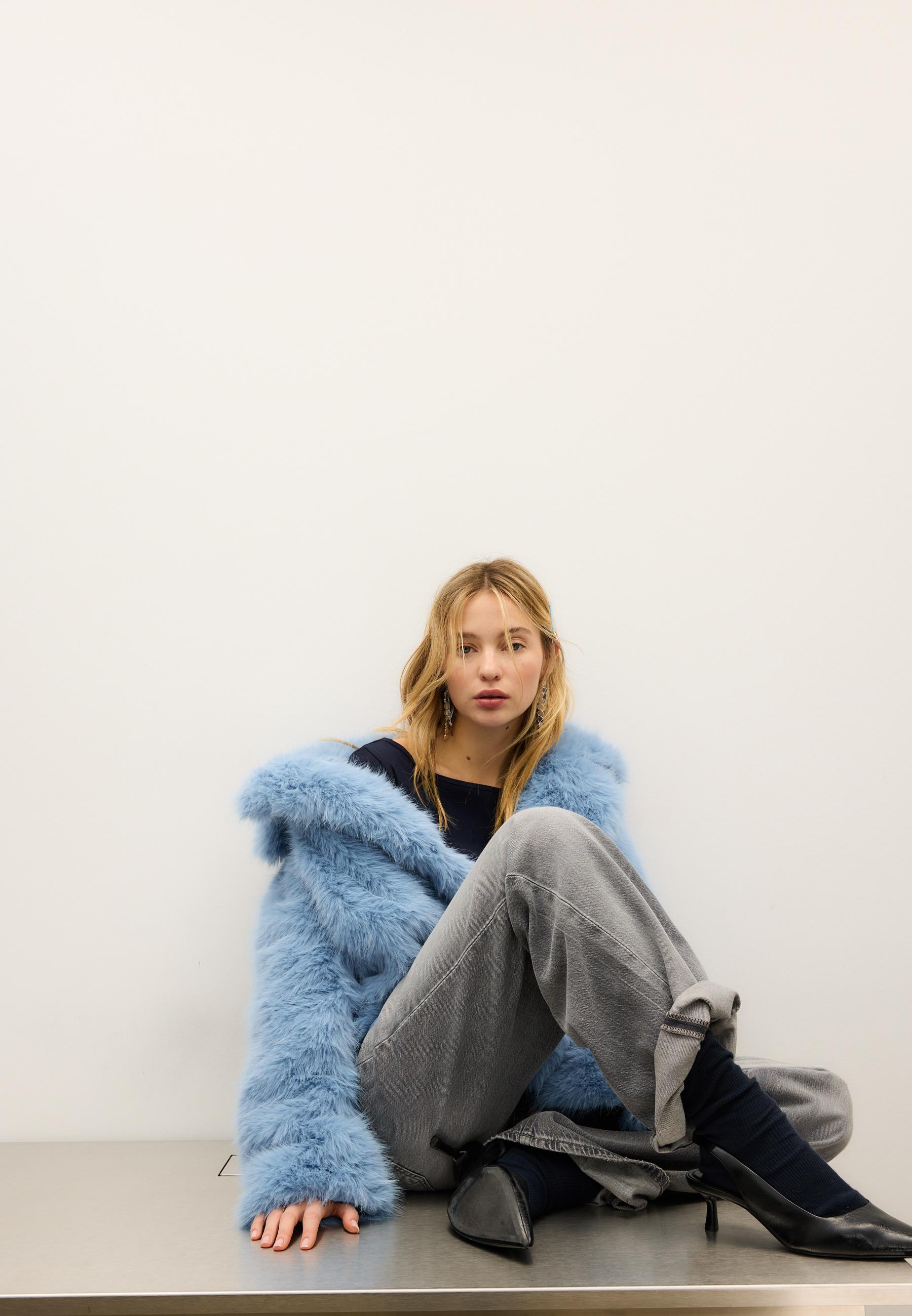 Bibiy LYATAILOREDJACKET 水色ファージャケット Bibiy LYATAILOREDJACKET 水色ファージャケット 少量生産】シュタイフ