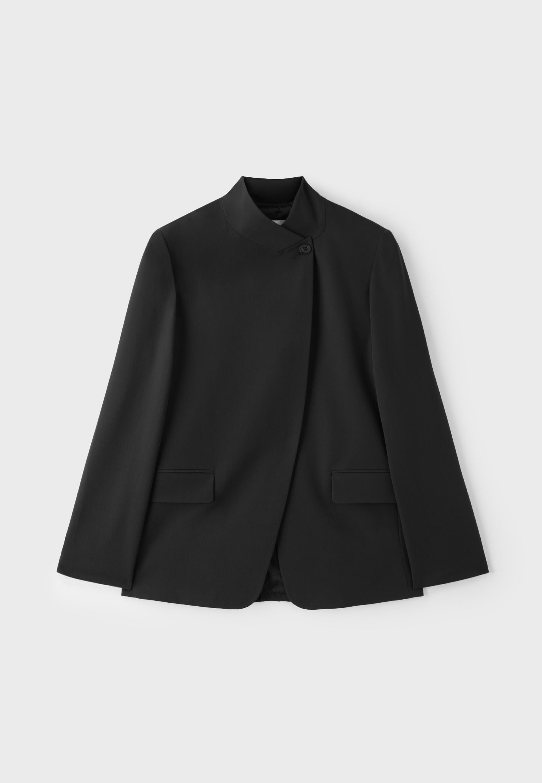 Asymmetric blazer — Black